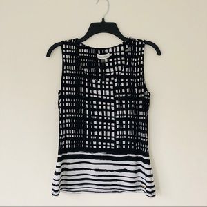 Calvin Klein black and white top